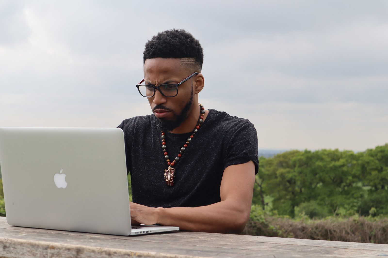 LiberatingU focused and deep in thought - biofeedback specialist and inner work