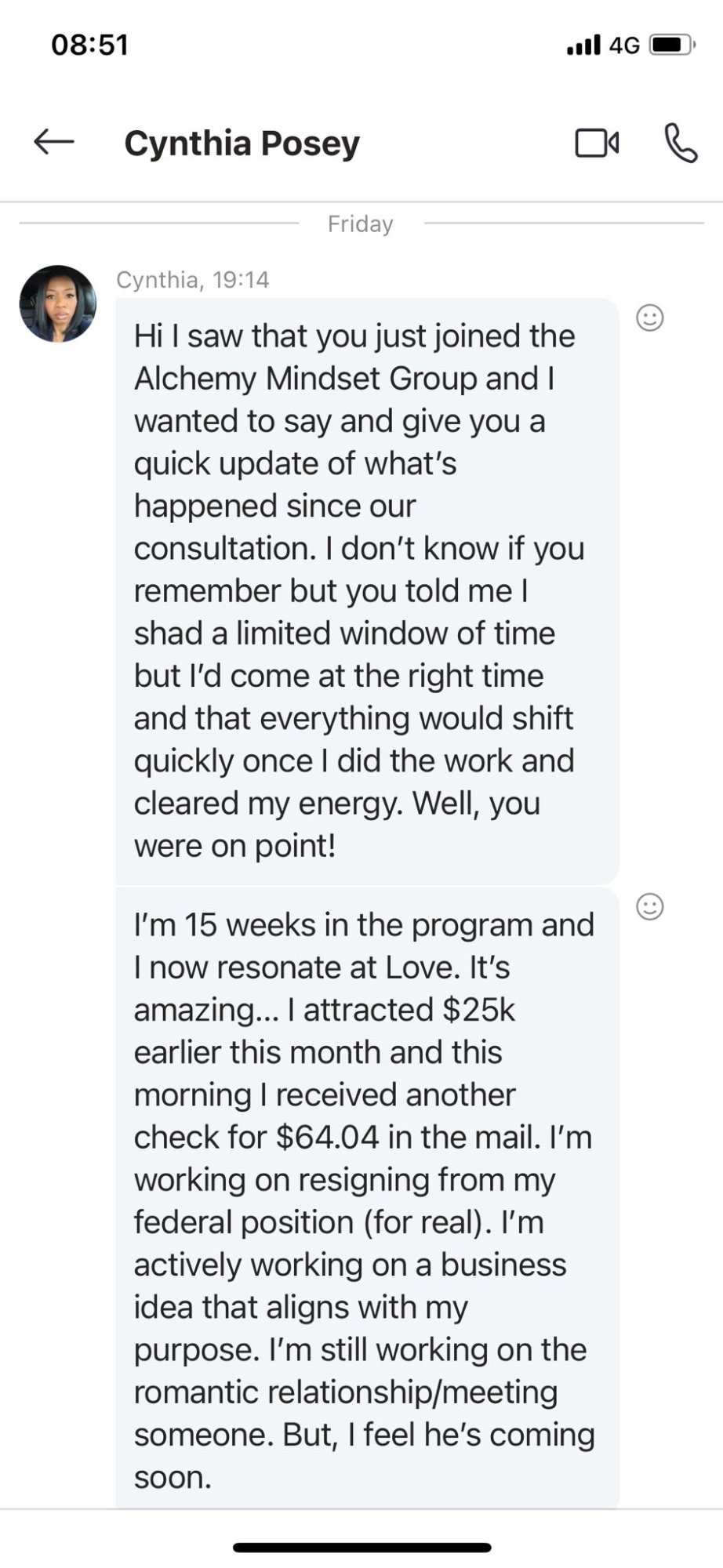 Cynthia Posey: $25k attracted