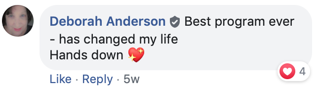 Deborah Anderson: best program ever