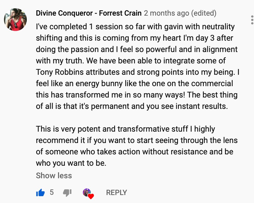 Forrest Crain: powerful instant results