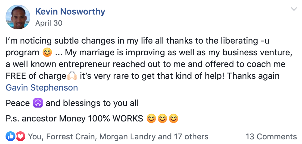 Kevin Nosworthy: marriage and business improving