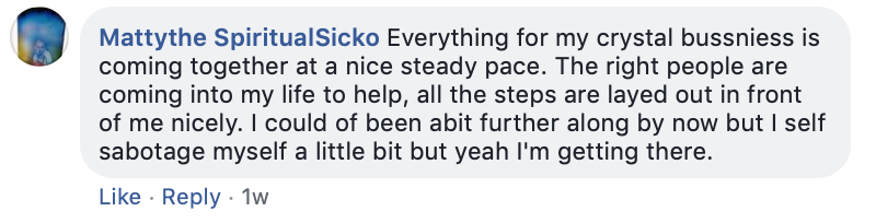 Matty: crystal business right people