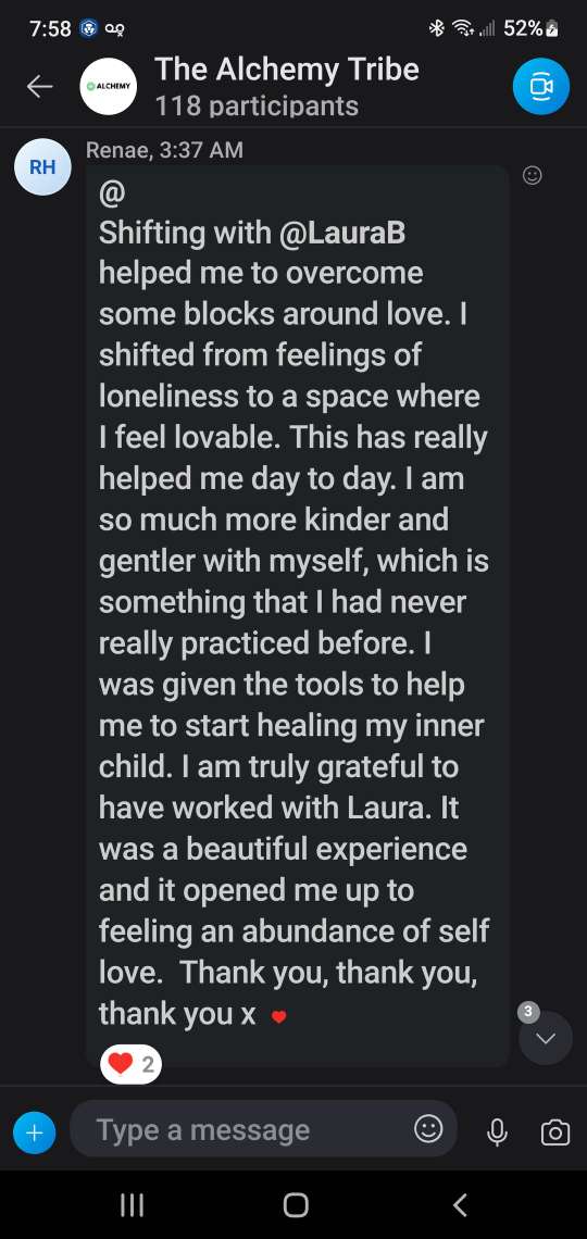 Renae: healed love blocks inner child