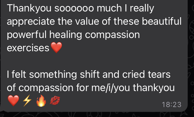 Compassion exercises shift tears