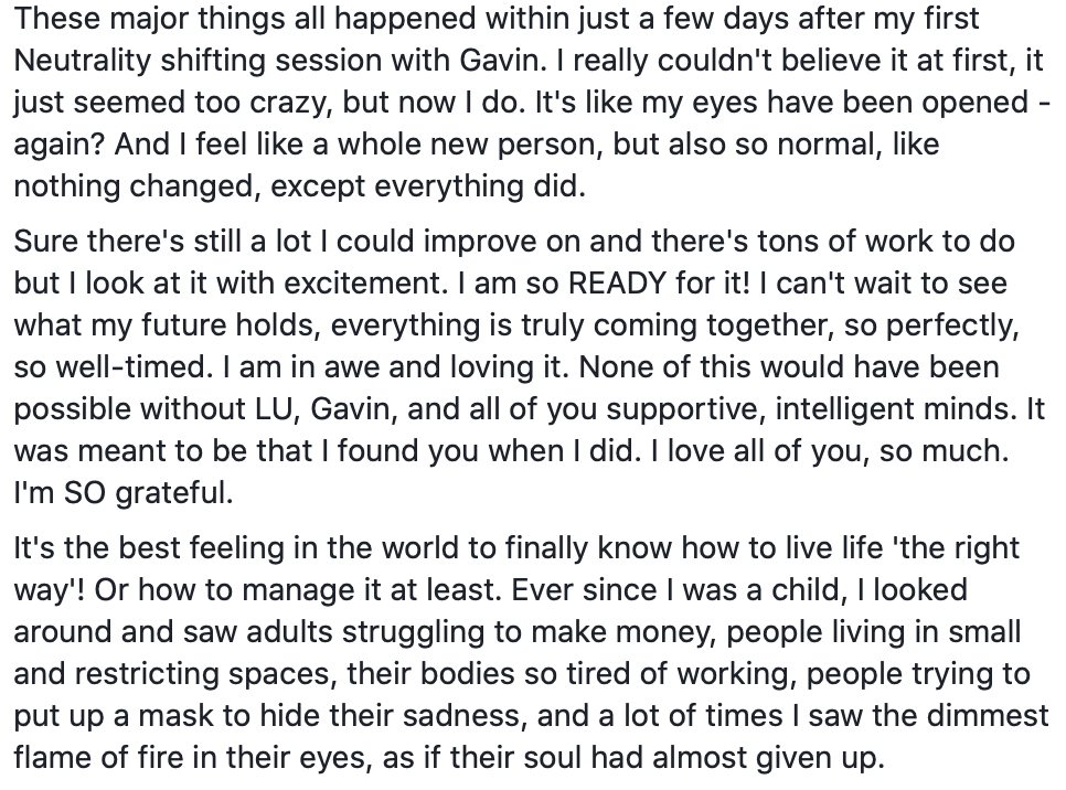 Eyes opened, whole new person