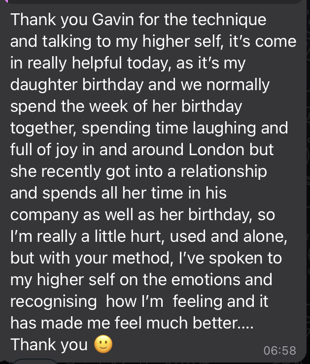 Higher self technique feel better