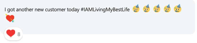 New customer living best life